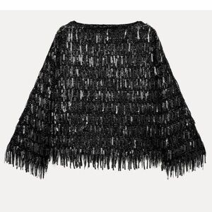Fringe Top with Sequins